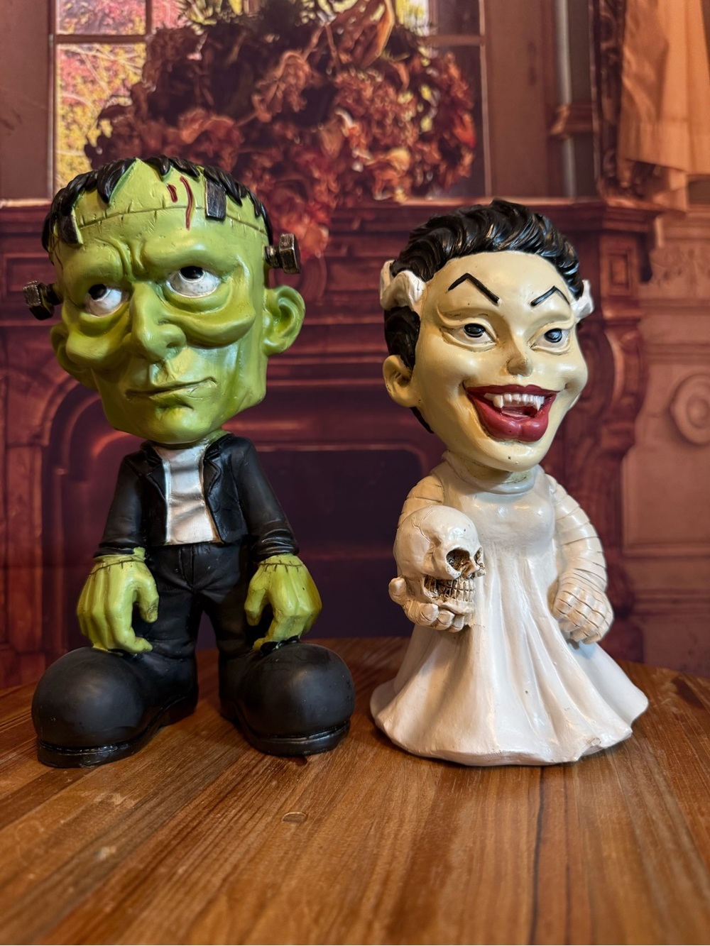 Frankenstein Bride of Frankenstein Monster Figures NWT Boxed Halloween Set
